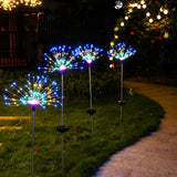 1pcs Outdoor LED Solar Flashing Fireworks Lights