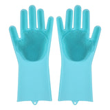 2pcs Silicone Cleaning Gloves Multifunction Magic Silicone Dish Washing Gloves