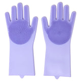 2pcs Silicone Cleaning Gloves Multifunction Magic Silicone Dish Washing Gloves