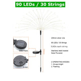 1pcs Outdoor LED Solar Flashing Fireworks Lights